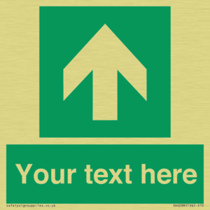 Safe condition Custom arrow up sign